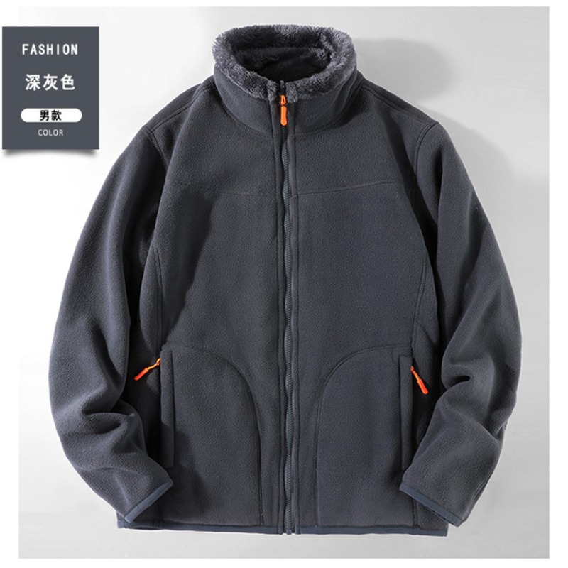 Sherpa Hoodie Fleece - Veste en polaire sherpa pour homme,