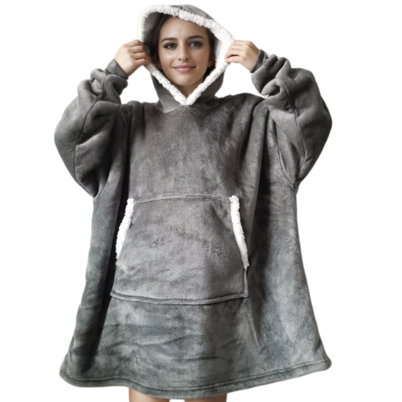 Couverture à capuche super dou - Sherpa Hoodie Fleece avis et prix
