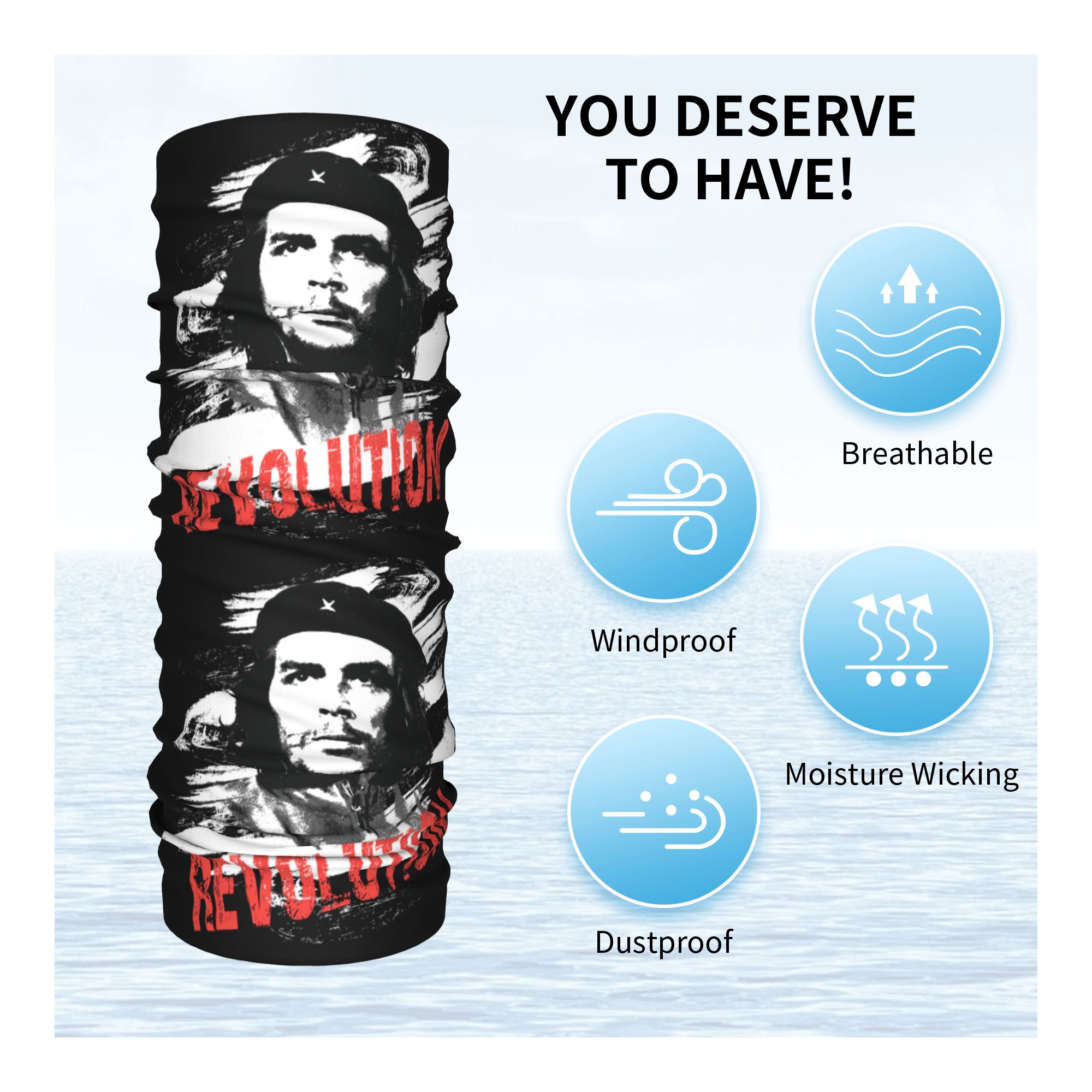 Personnalisé Che Guevara révol - Neck Gaiter Fleece avis et prix