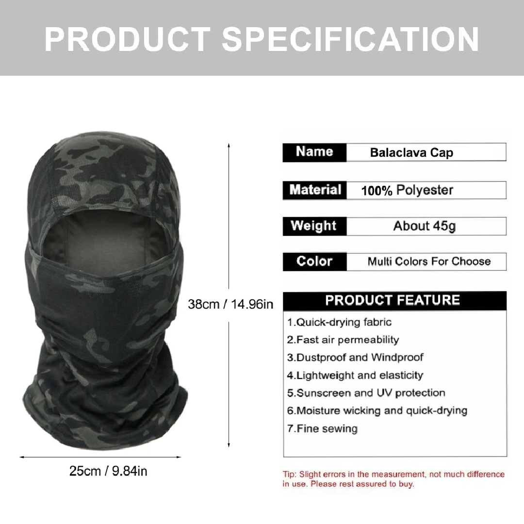 Cagoule de camouflage intégral - Balaclava Ski Mask avis et prix