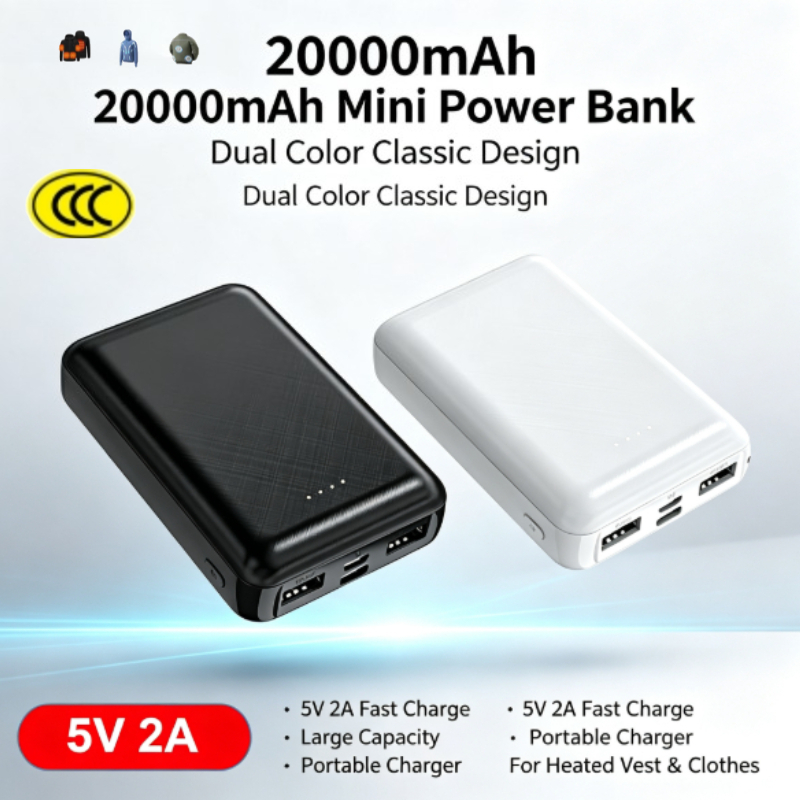 Mini Power Bank 20000mAh 5V 2A - Heated Vest Battery avis et prix