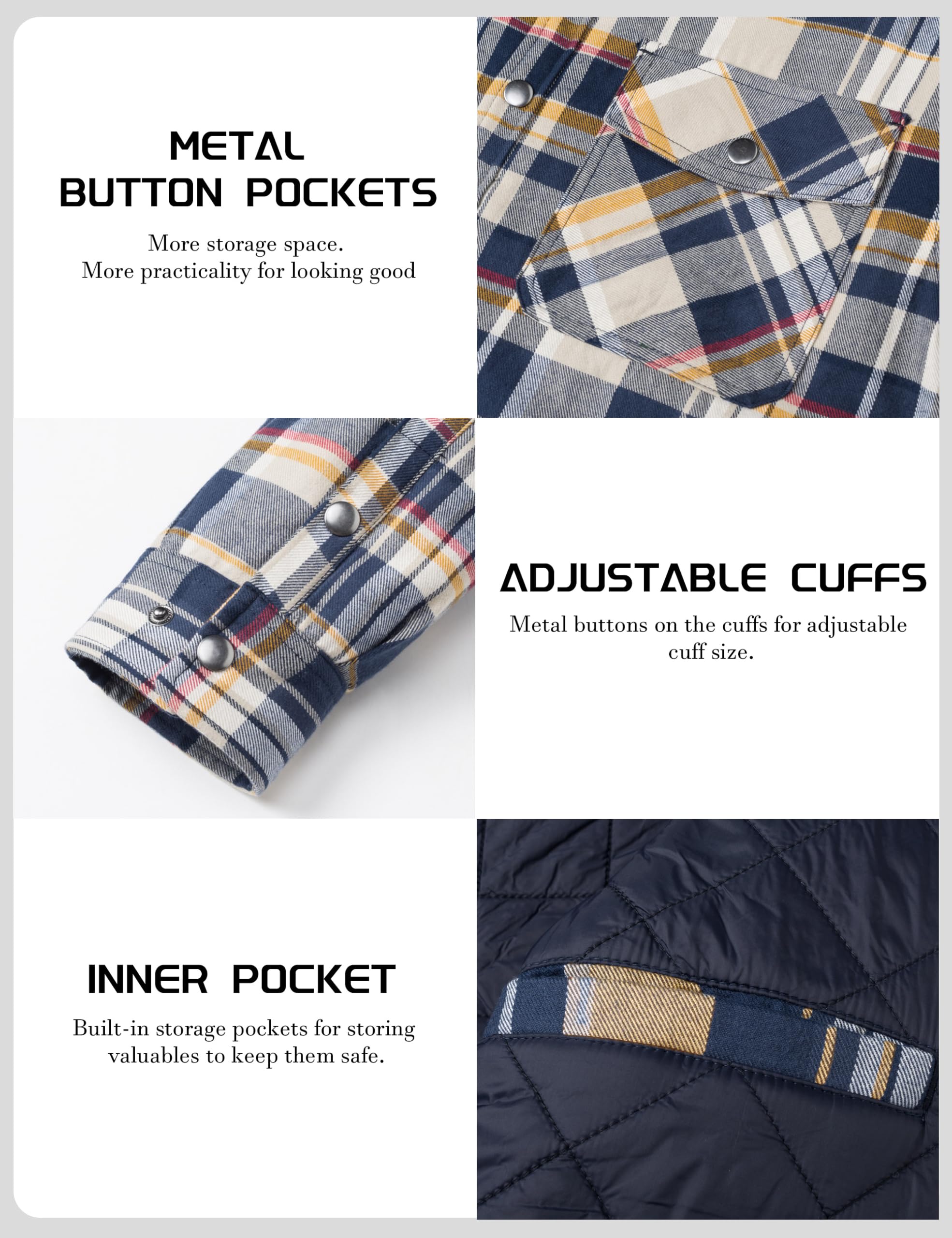Veste chemise en flanelle d'hi - Flannel Shirt Lined avis et prix